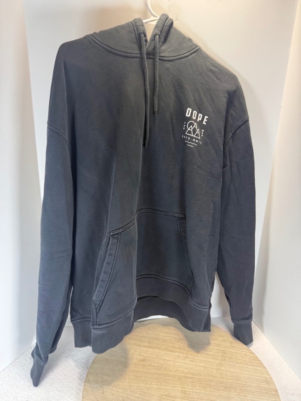 Dope Hoodie Men’s XXL 2XL Charcoal Mountain Graphic Pullover Streetwear